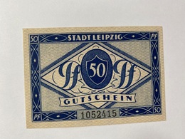 Allemagne Notgeld Leipzig 50 Pfennig - Collections