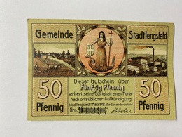 Allemagne Notgeld Lengsfeld 50 Pfennig - Collections