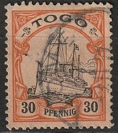 Togo Allemand 1900 N° 12 Le Navire Impérial Hohenzollern    (F6) - Togo