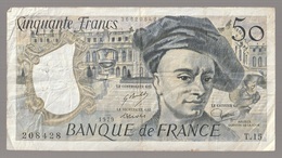 France Billet De 50 Francs Maurice Quentin De La Tour  1979  (v) - 50 F 1976-1992 ''Quentin De La Tour''