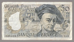 France Billet De 50 Francs Maurice Quentin De La Tour  1979  (v) - 50 F 1976-1992 ''quentin De La Tour''