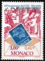 T.-P. Gommé Neuf** - 125e Anniversaire De L'Union Postale Universelle - N° 2216 (Yvert) - Principauté De Monaco 1999 - Unused Stamps