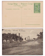 Belgisch Congo Belge Surchargé Est Africain Allemand Occupation Belgische Bezetting Entier Postal Postwaardestuk - Stamped Stationery