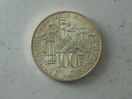 FRANCE 100 Francs 1985 Emile Zola - Silver, Argent - N. 100 Francs