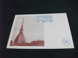 50° FEDERAZIONE FRA LE SOCIETA' FILATELICHE ITALIANE 1919 TORINO 1969 MOLE - Mole Antonelliana