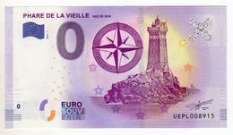2017-1 FRANCE BILLET TOURISTIQUE 0 EURO SOUVENIR N°UEPL008914 PHARE DE LA VIEILLE - Private Proofs / Unofficial