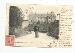 Cp, 86 , SOMMIERES , Vue Générale Du Château ,prise De L'ouest,dos Simple ,voyagée1904 - Sonstige & Ohne Zuordnung