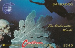 Barbados, BAR-3C, Underwater (old Logo),  2 Scans.   3CBDC - Barbados (Barbuda)