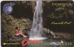 Dominica, DOM-3B, Emerald Pool, 2 Scans.   3CDMB  BSt - Dominique