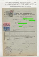 TIMBRES FISCAUX DE FRANCE  USAGE MIXTE FRANCE/MONACO  1948 RARE - Steuermarken