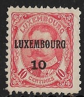 Luxembourg 1910  Prifix Nr. 72 - Préoblitérés