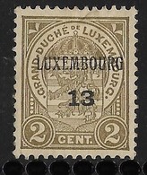 Luxembourg 1913  Prifix Nr. 86 - Preobliterati