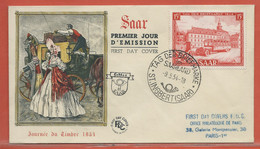 SARRE N°329 FDC JOURNEE DU TIMBRE - FDC