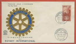 SARRE N°340 FDC ROTARY - FDC