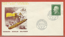 SARRE N°420 FDC SCHULZE DELIZSCH - FDC