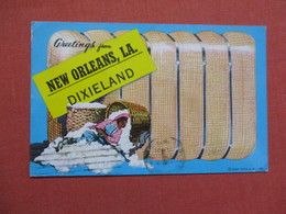 Louisiana > New Orleans  Greetings   Black American Sleeping In Cotton     Ref 3842 - Black Americana