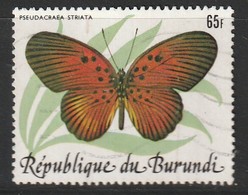 BURUNDI - N°899 Obl (1984)  PAPILLONS - - Used Stamps