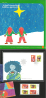 Norway 2004 Christmas  Mi 1516-1517  MNH Bloc And Set In FDC In Folder - Cartas & Documentos