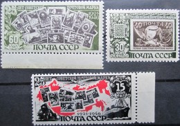 USSR  Russia  1946   3 V  MNH - Unused Stamps