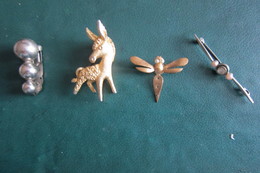 4 Broches Diverses - Brooches