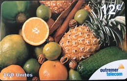 ANTILLES FRANCAISES - Prepaid - Outremer Telecom - 12 Euros - Fruits Locaux - Antilles (Françaises)