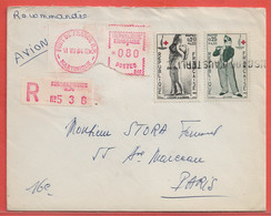 MARTINIQUE LETTRE RECOMMANDEE DE 1964 DE FORT DE FRANCE POUR PARIS CROIX ROUGE - Covers & Documents