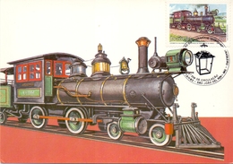 BRASIL POST CARD  MAXIMUN  LOCOMOTIVA BALDWIN 1 1881   (GENN200871) - Cartoline Maximum