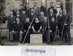 CPA - CARTE -  PHOTO -   Club De Tir à L'Arc  -  12 Avril 1925 - Tiro Con L'Arco