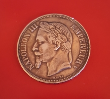 MONNAIE ARGENT DE 5 Francs - 1867 A - NAPOLEON III   Voir Les 2 Photos - J. 5 Francs