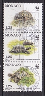 MONACO Timbre N° 1805° - 1806°  1807° "La Tortue" - Gebruikt