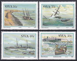 Südwestafrika SWA Namibia 1987 Transport Seefahrt Shipping Schiffe Ships Schiffwracks Wracks, Mi. 613-6 ** - South West Africa (1923-1990)