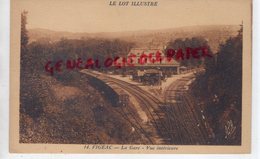 Delcampe - 46 - FIGEAC - LA GARE  VUE INTERIEURE    - LOT - Figeac