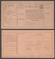 Post Office - CHILDREN POST OFFICE / MONEY Order FORM - Inland / HUNGARY 1930's - Parcel Post Postal Stationery - Parcel Post