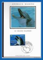 " LE DAUPHIN "  Sur Carte Maximum En SOIE N° YT 3486 En Parfait état. CM - Dauphins