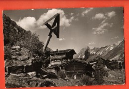 PCM-18  Eisten Im Lötschental.  Tampons Hotels Fafleralp.  Stempel Blatten 1946 - Blatten