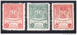 LOTE 2112A //(C100)  ESPAÑA GUERRA CIVIL - SELLO MUNICIPAL AYUNTAMIENTO LUGO (GALICIA) . PIE IMPRENTA CASTRO-LUGO - Emisiones Nacionalistas