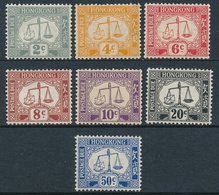 Hong Kong Bonita Serie 1938-47, Filigrana Couché (7 Valores) Tasas **/MNH 6/12 - Postal Fiscal Stamps