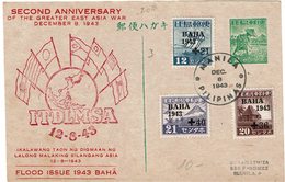 LSAU14- INDONESIE OCCUPATION JAPONAISE - Storia Postale