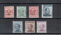 EGEO LERO 1912 FRANCOBOLLI SOP.TI SERIE CPL. ** MNH - Egeo (Lero)