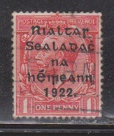IRELAND Scott # 24 Used - GB Stamp With Overprint - Gebraucht