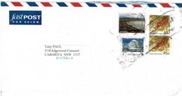 New Zealand 2008 Weta 45c WWF And Scenes On Airmail Letter To Australia - Brieven En Documenten
