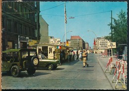 °°° 17408 - GERMANY - BERLIN - CHECKPOINT CHARLIE - 1966 With Stamps °°° - Kreuzberg