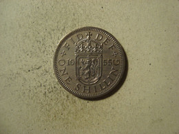 MONNAIE GRANDE BRETAGNE 1 SHILLING 1955 ( Blason De L'Ecosse ) - I. 1 Shilling