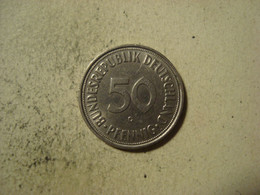 MONNAIE ALLEMAGNE 50 PFENNIG 1950 G - 50 Pfennig