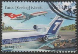 COCOS (KEELING) ISLANDS - USED 2017 $1.00 Aviation - Boeing 727 - Aircraft - Kokosinseln (Keeling Islands)