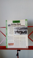 Fiche Univers Automobile - Stirling Moss - Autres & Non Classés