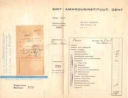 Factuur Facture - Rekening School Sint Amandusinstituut - Gent 1948 - 1900 – 1949
