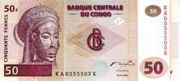 CONGO Banque Centrale Du Congo 50 Francs 04-01-2000 Série KA 0355503 K - UNC - Demokratische Republik Kongo & Zaire