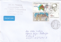 GOOD CZECH Postal Cover To ESTONIA 2019 - Good Stamped: Music ; Olympic Games - Briefe U. Dokumente