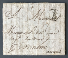 France Lettre 1745 - Cachet B Fleur De Lys - (B1961) - 1701-1800: Précurseurs XVIII